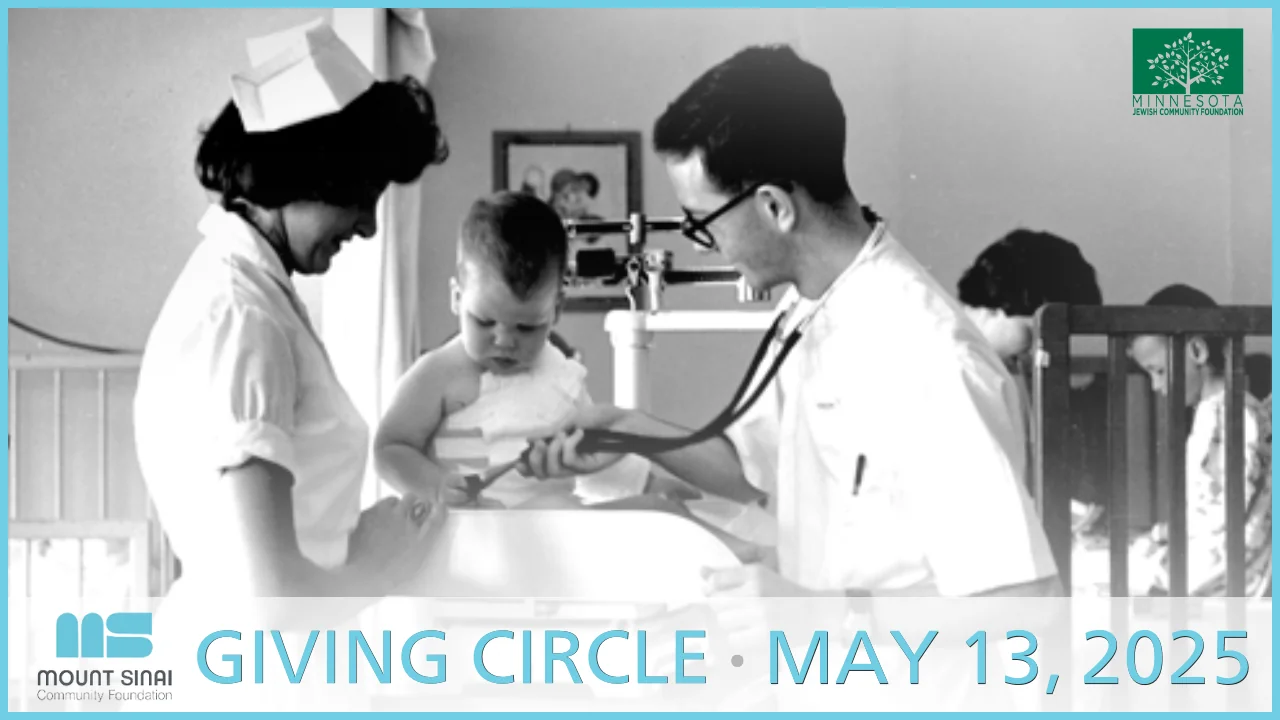 nurse and doctor in 1950s with stethoscope on baby